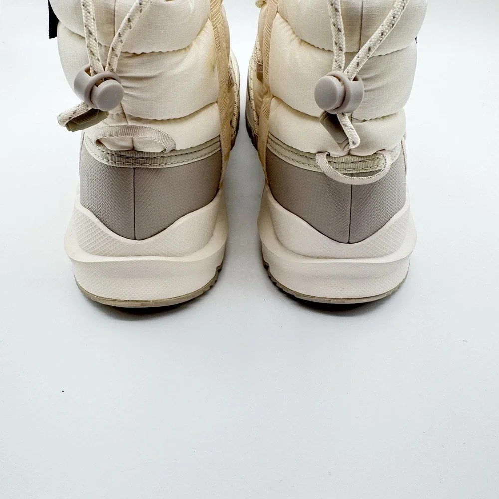 The North Face Thermoball Lace Up Boots White Grey Womens Size 7 Snow